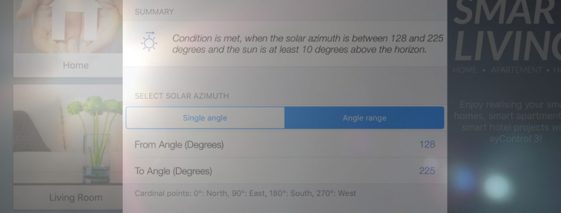 Configuration of EcoButler Solar Conditions